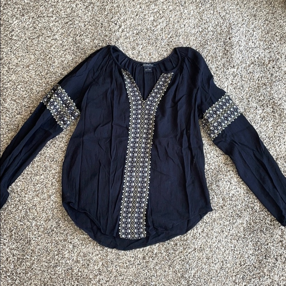 Long sleeve lucky brand blouse